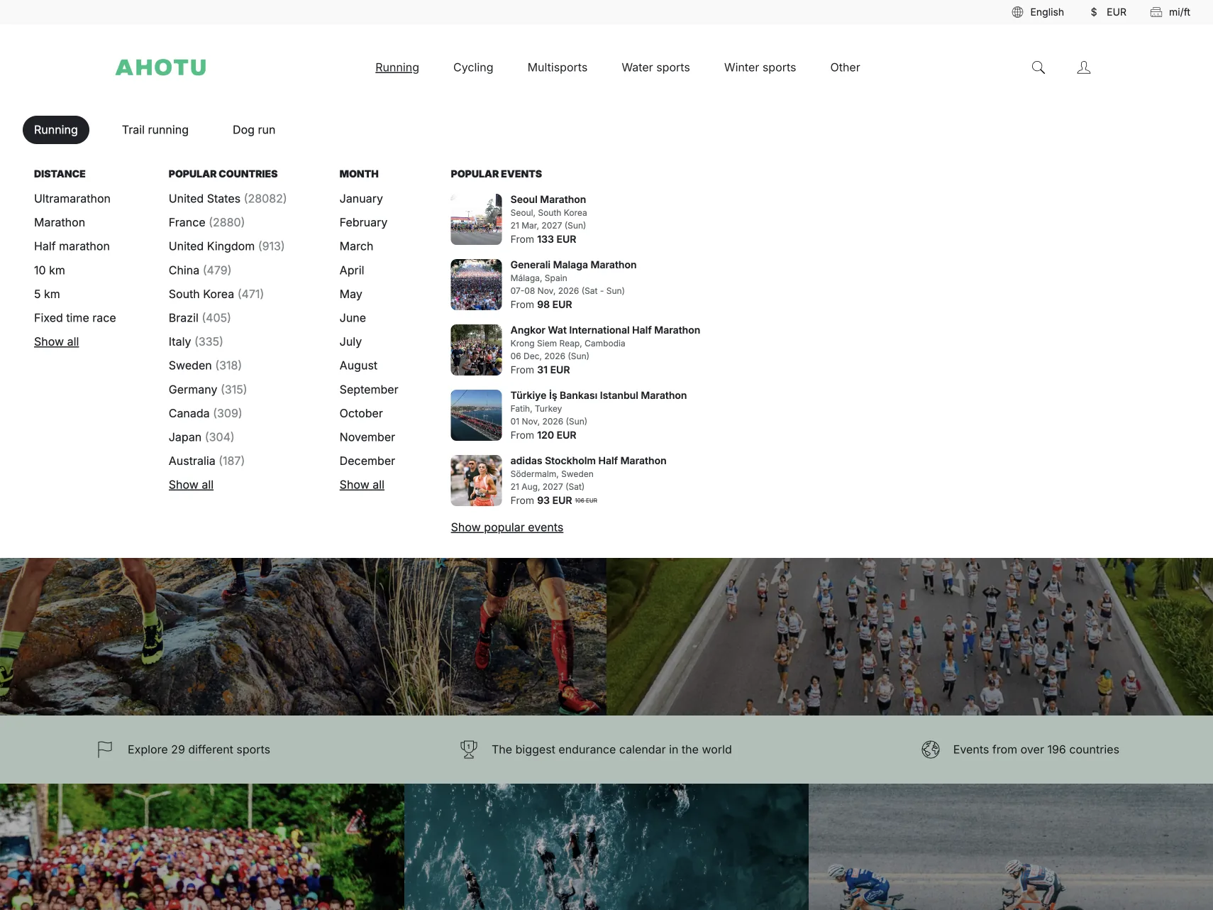 Ahotu Mega Menu — A mega menu built for athletes, first-timers, and search engines at once.