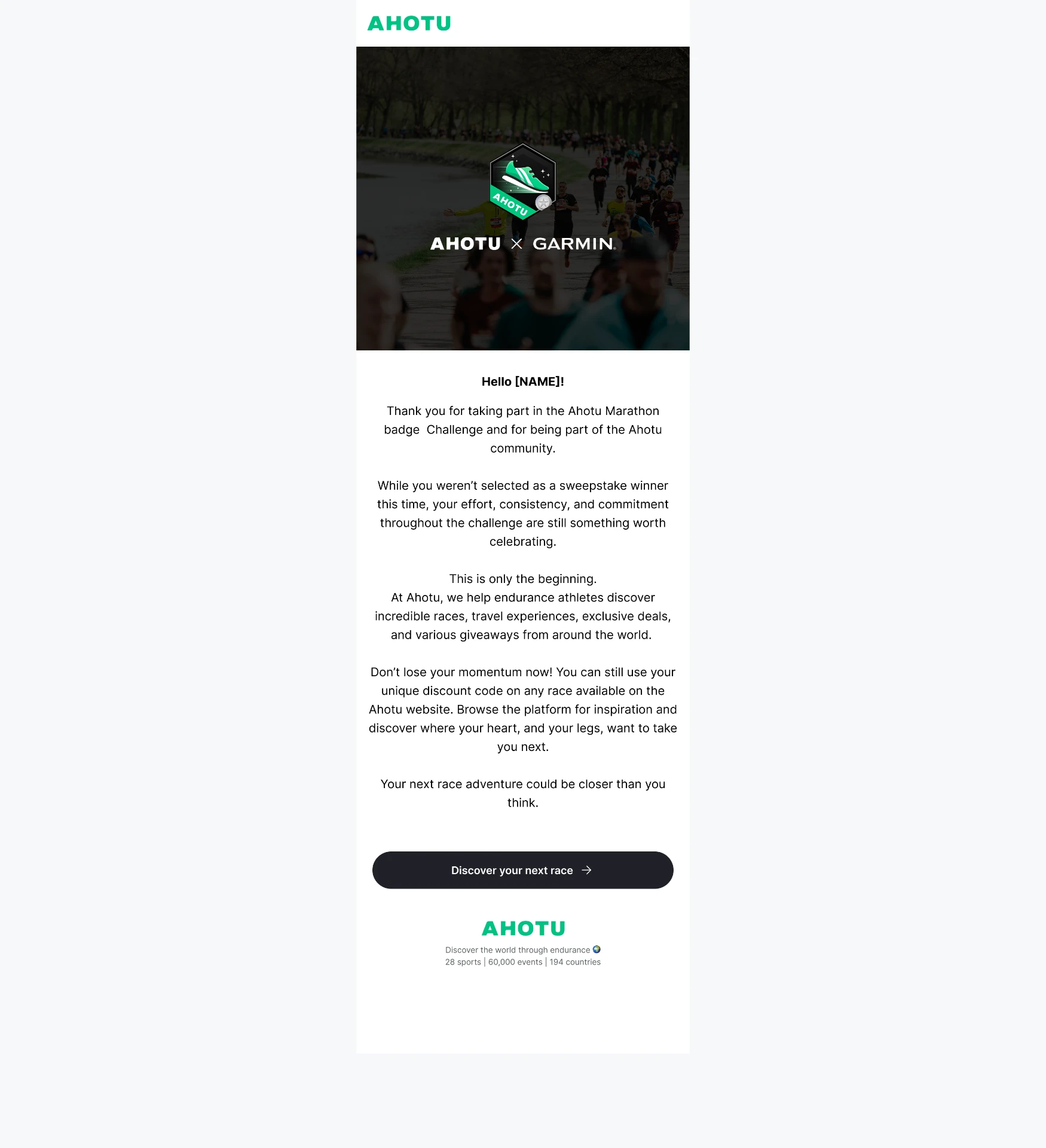 Email for people not selected