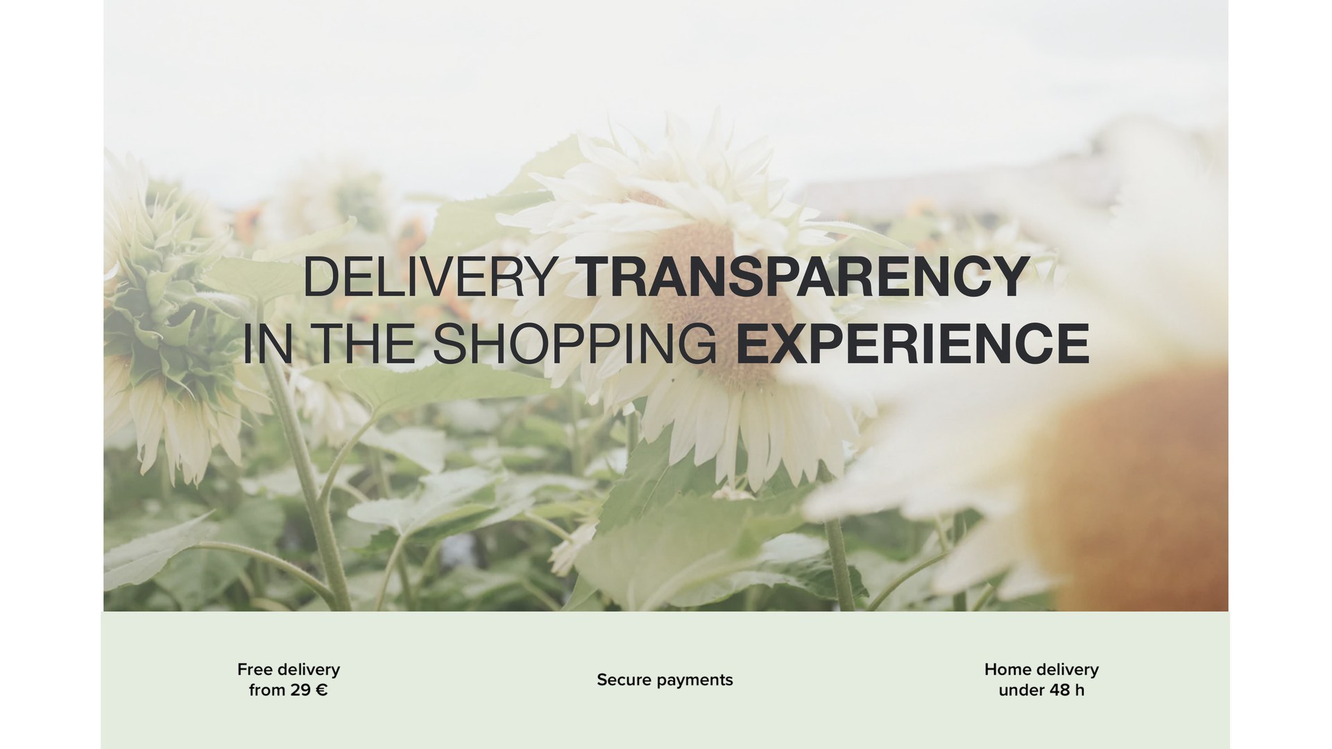 Plant shopping — Delivery transparency, built into the buy.